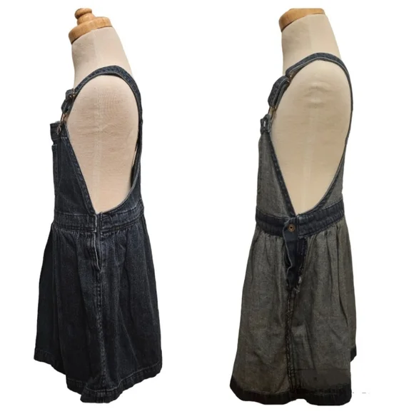 EUC | Chaps | Girl | Overalls Denim Blue Jean Dress Adjustable Straps | Size: 6 - Picture 12 of 16